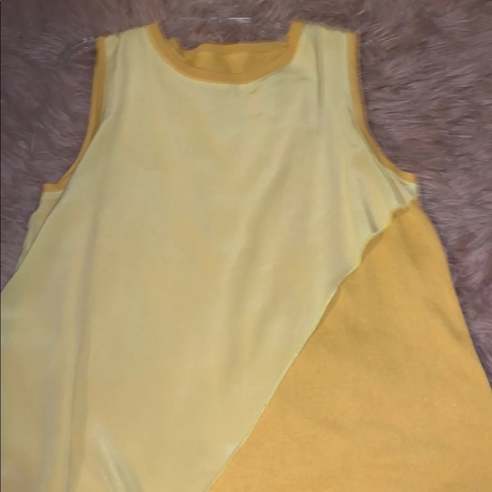 yellow blouse